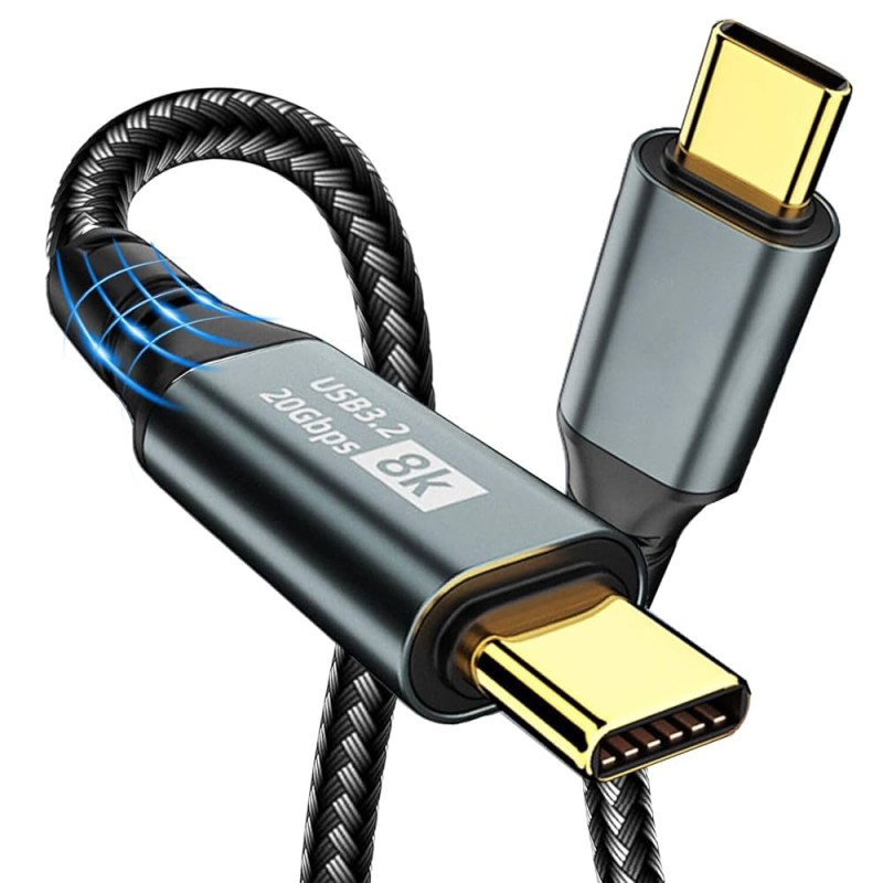 USB-C / USB-C 3.2 20Gbps - Thunderbolt 8K - Video Cable